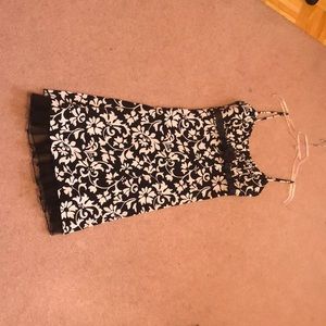 Flowered spaghetti strap dress